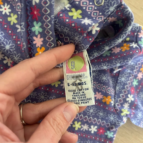 Gymboree vintage Y2K 2001 Colorful Patterned Baby Bodysuit - Picture 5 of 6